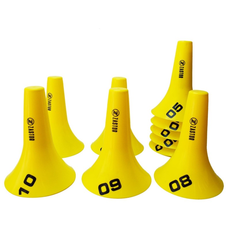 Set 10 conos numerados 1-10 FLUT-10N 23cm